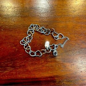 James Avery Twisted Wire Connected Hearts charm bracelet.